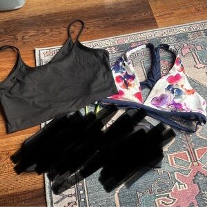 Athleta bikini/crop top set L/XL